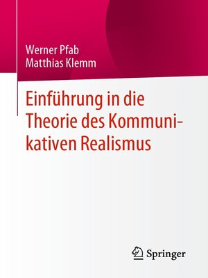 cover image of Einführung in die Theorie des Kommunikativen Realismus